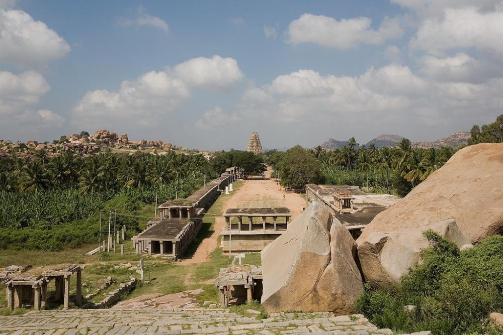 Hampi Bazaar or Virupaksha Bazaar